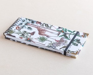 Homewares: Slim notebook - safari animals - Creative Stuff