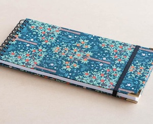 Slim Notebook - William Morris - Trees - Blue - Creative Stuff