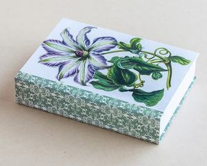 Jotter pad botanical clematis purple - Creative Stuff