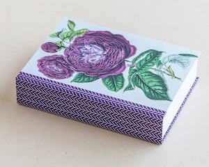 Jotter pad botanical rose purple - Creative Stuff