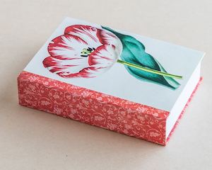 Jotter pad botanical tulip red - Creative Stuff