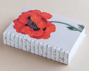 Jotter pad botanical poppy red - Creative Stuff