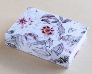 Jotter Pad Peonies White - Creative Stuff