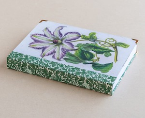 A5 jotter - clematis - purple - Creative Stuff