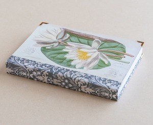 jotter pad - lilies - white - Creative Stuff