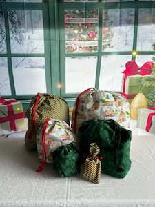 Reusable Christmas Bags - Gingerbread house