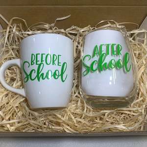 Teacher Mug & Glass gift box