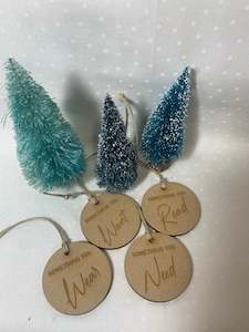 Something you Want, Need, Wear, Read |Reusable Christmas Gift Tags