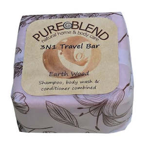 3N1 Travel Wash Bar - Earthwood