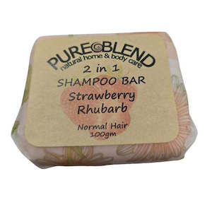 2N1 Shampoo Bar - Strawberry & Rhubarb - 100g Refill