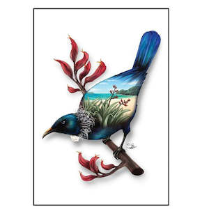 Sophie Blokker Greeting Card - New Zealand Tui Two