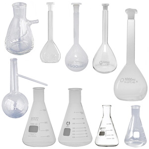 FLASKS: Glass (flasks, distilling, erlenmeyer, filtering, volumetric)