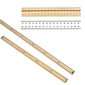 RULERS: Wooden, Plastic