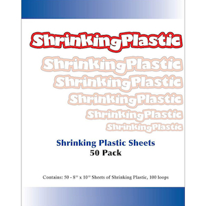 SCIENCE GIZMOS: Shrinking plastic sheets (Pack of 50)