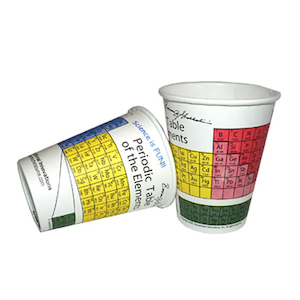 SCIENCE GIZMOS: Periodic table cups (Pack of 12)