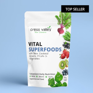 Cress Valley Vital Superfoods with New Zealand Greens, Fruits & Vegetables 100g