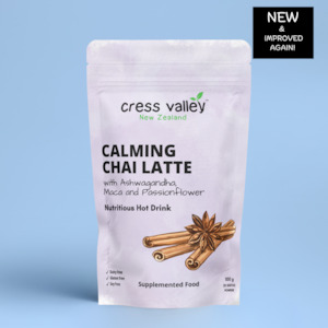 Cress Valley Calming Chai Latte with Ashwagandha, Maca & Passion Flower 100g