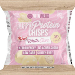 Vitawerx White Chocolate Puff'D Protein Crisps