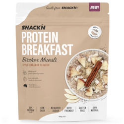 Snackn' Protein Breakfast Bircher Muesli Apple Cinammon Flavour - 450g