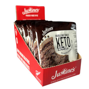 Box of 12, Justine's Keto Double Choc Crunch Cookie 40g