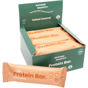 Cafe: Box of 12, Nothing Naughty Salted Caramel Protein Bar