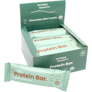 Nothing Naughty Chocolate Mint Cookie Protein Bar