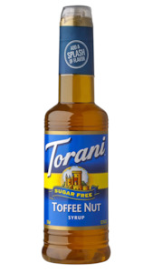 Torani Sugar Free Syrup Toffee Nut 375ml