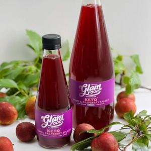 Glam Food Keto Plum & Raspberry Splash 300ml