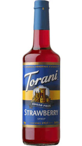 Torani Sugar Free Syrup 750ml Strawberry