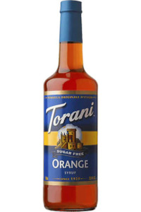 Torani Sugar Free Syrup 750ml Orange