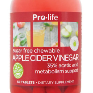 APPLE CIDER VINEGAR SUGAR-FREE CHEWABLE 50 TABS