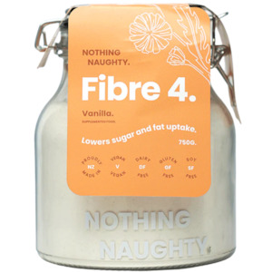 Cafe: Nothing Naughty Vanilla Fibre 4 Prebiotic - 750g Jar