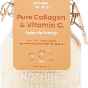 Cafe: Nothing Naughty Pure Collagen & Vitamin C Orange 500g