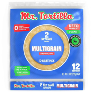 Mr Tortilla 2 Net Carbs Multigrain Tortilla 12 pack