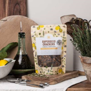 Superseed Lemon & Poppyseed Crackers