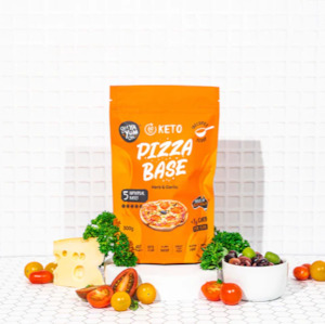 GetYaYumOn PIZZA BASE - Herb & Garlic 300gm (5 x Mug Mix VALUE PACK with scoop!)