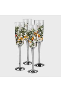 Sorrento Champagne Flutes | Set of Four