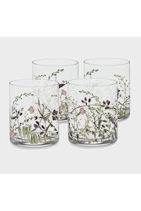 Wildflower Old Fashioned Glass | Set of 4