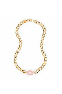 Clothing accessory: Rose Quartz Necklace | 2 Colours