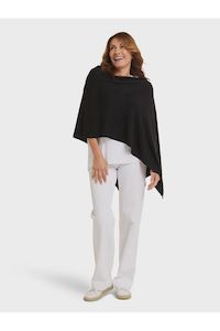 Cotton Cashmere Topper | Ebony