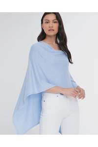 Clothing accessory: Cotton Cashmere Topper | Weekend Blue