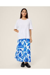 Sinaia Diselle Skirt | Blue Abstract