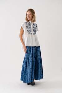 Clothing accessory: Sunset Maxi Skirt | Blue