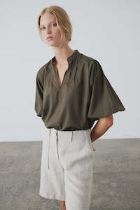 Clothing accessory: Maddie Blouse | Khaki