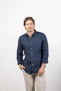 Blake Linen Shirt | Thunderstorm