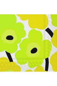 Cocktail Paper Napkin | Marimekko Unikko Yellow