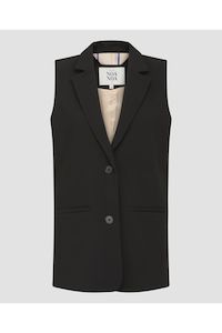 Felicia Waist Coat | Black