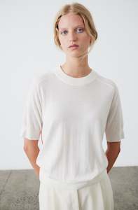 Ultimate Knit T Shirt | Cream