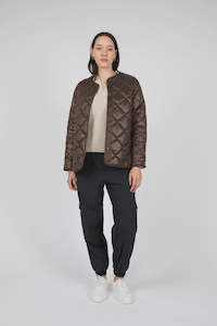 Alpine Quilted Jacket | Espresso