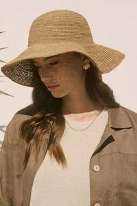 Amalfi Wide Brim Hat | Tea